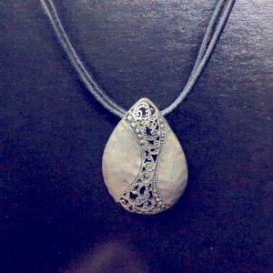 Paisley teardrop necklace